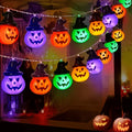 Halloween Four-color Pumpkin LED Ambient Decorative String Lights