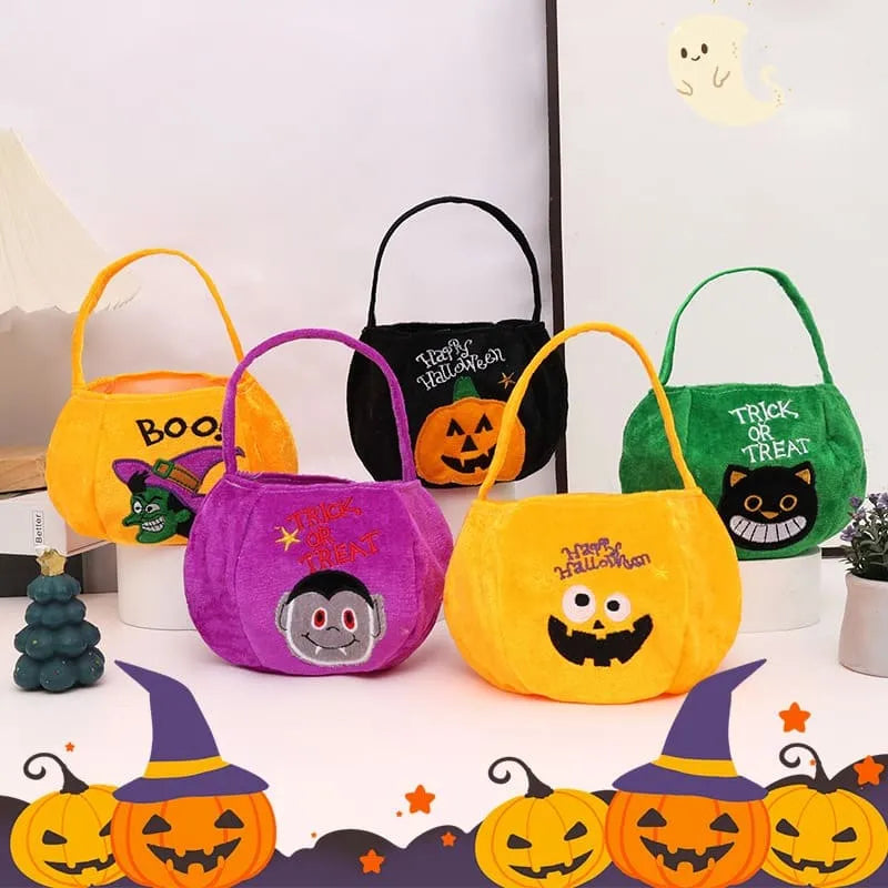 Halloween Children's Outdoor Handheld Fleece Candy Bag