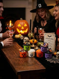 2pcs Halloween Pumpkin Mini Buckets Candy Party Decor