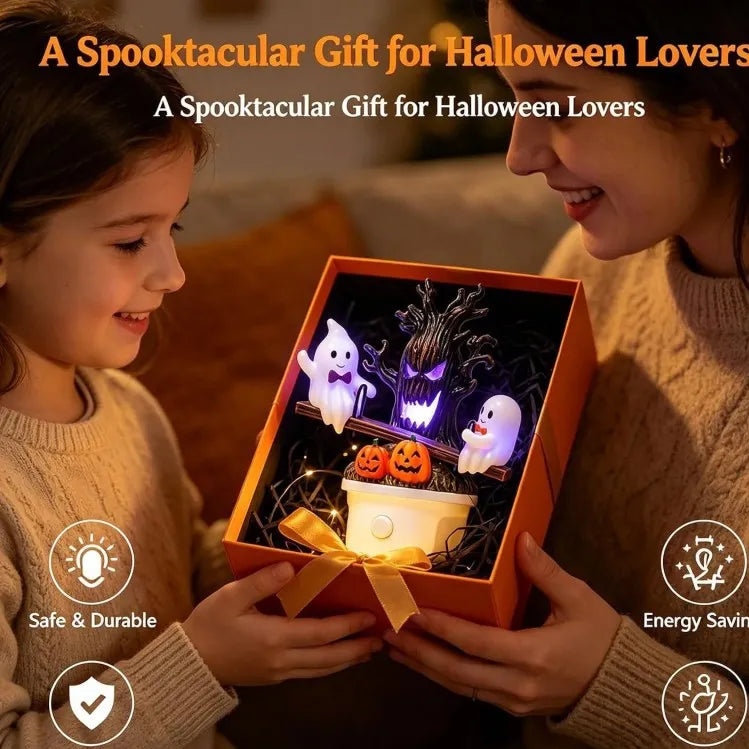 Halloween Night Light Ghost Bubble Bath Lamp Ghost Reading Lamp Ornament