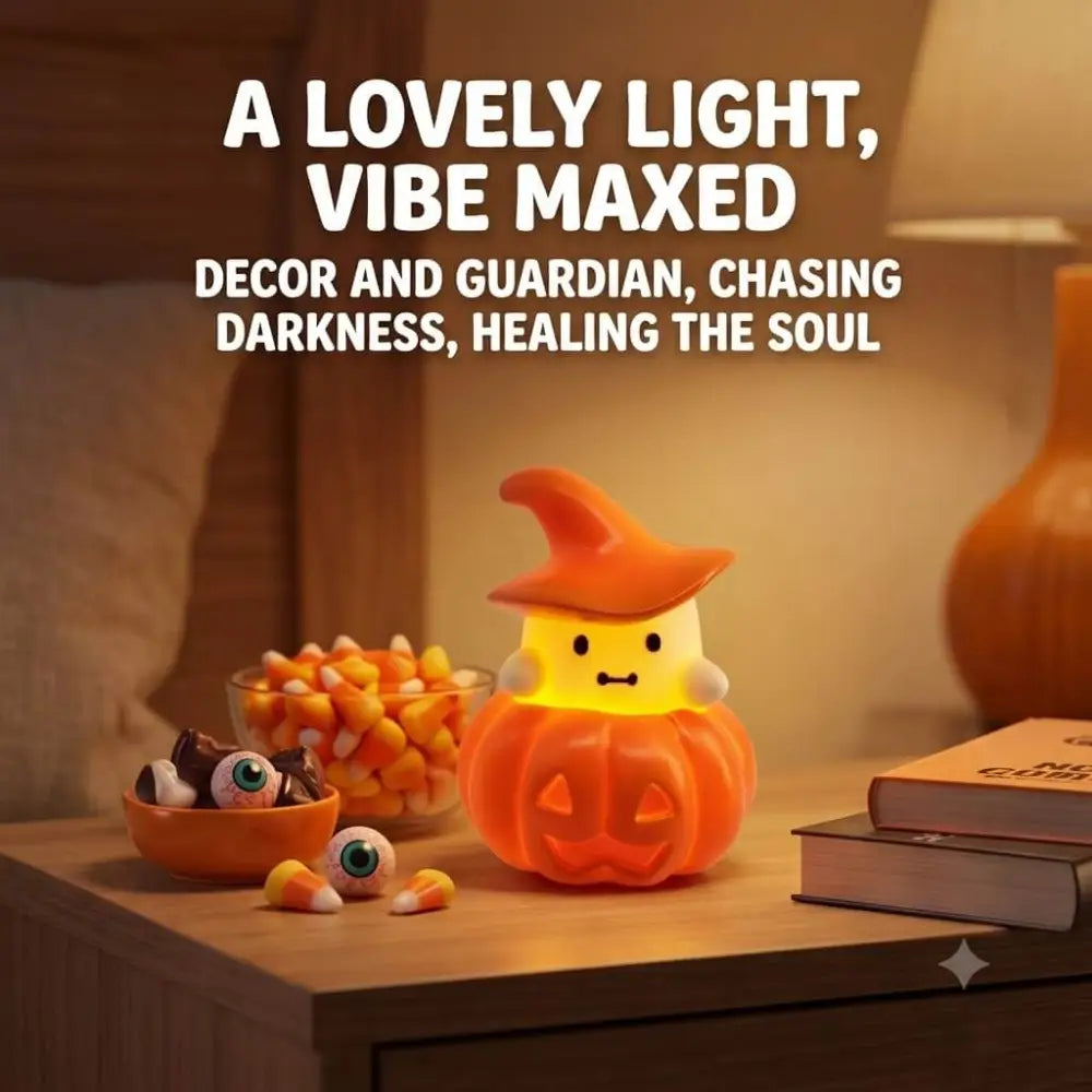 3 Pcs Pumpkin Lantern Ghost Night Light Ornament