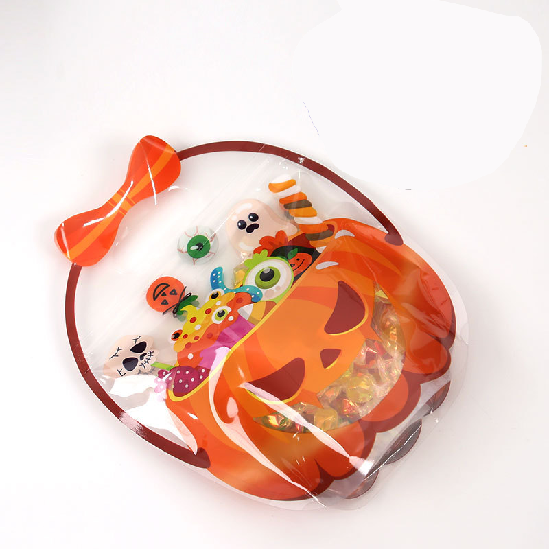 Halloween Party Favor Bags - Pumpkin & Witch Cauldron Candy Bags