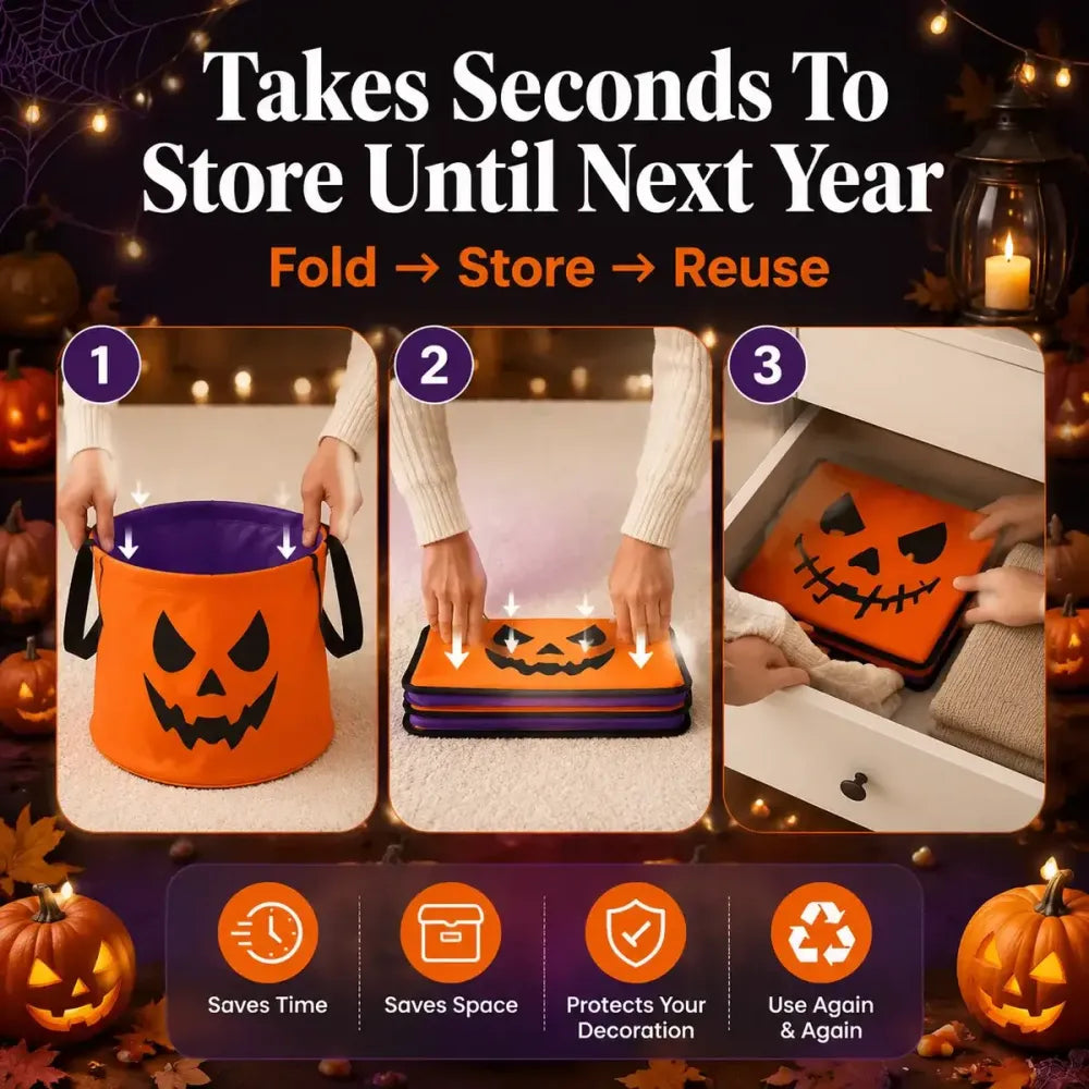 Halloween Colorful Candy Bags Led Light-up Gift Bags