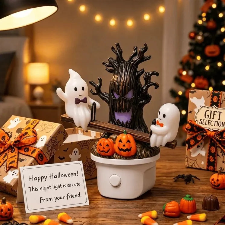 Halloween Night Light Ghost Bubble Bath Lamp Ghost Reading Lamp Ornament