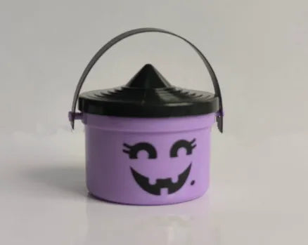 2pcs Halloween Pumpkin Mini Buckets Candy Party Decor
