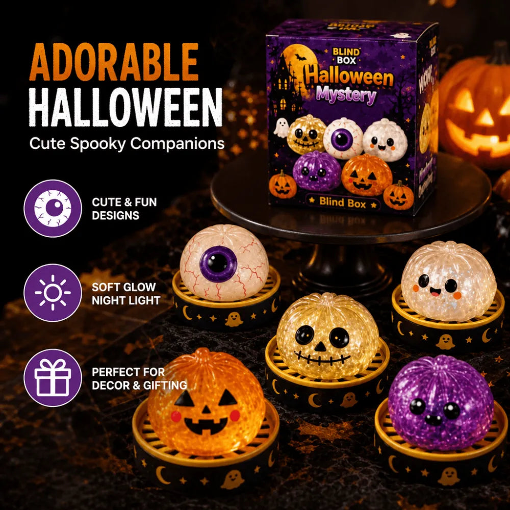 Relaxing & Beginner Friendly Cute Ghosts Pumpkins 3D Pearl Mosaic Art Kit