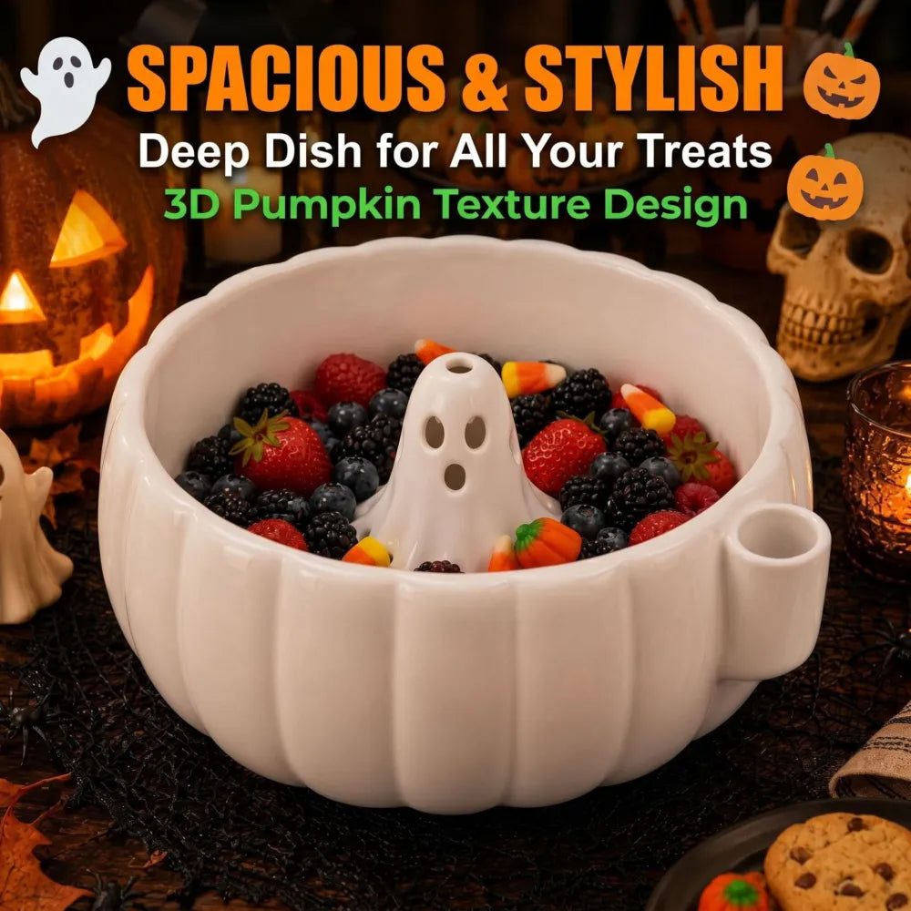 Halloween Pumpkin Berry Swirl Bowl