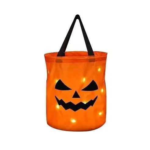 2pcs Halloween Candy Bags Led Light-up Gift Bags