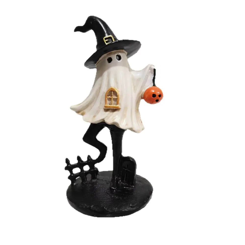 1Pcs Halloween Chibi Witch Hat Ghost Ornament