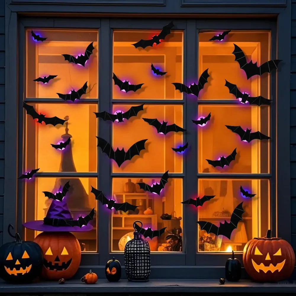 Halloween Led Glowing Bat, Party Decorations Wall Decorations