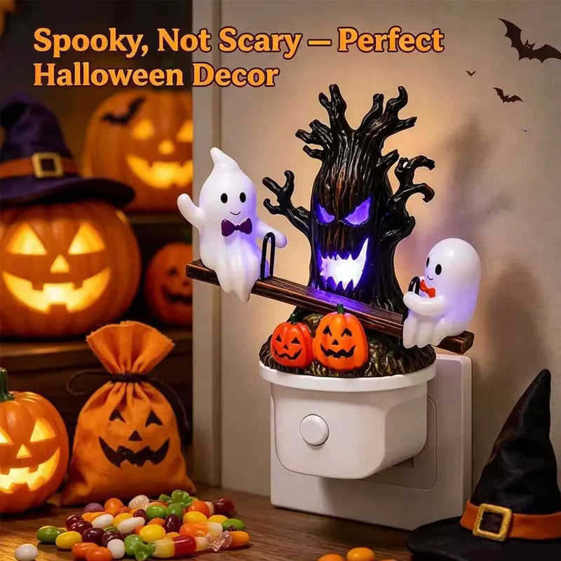 Halloween Night Light Ghost Bubble Bath Lamp Ghost Reading Lamp Ornament
