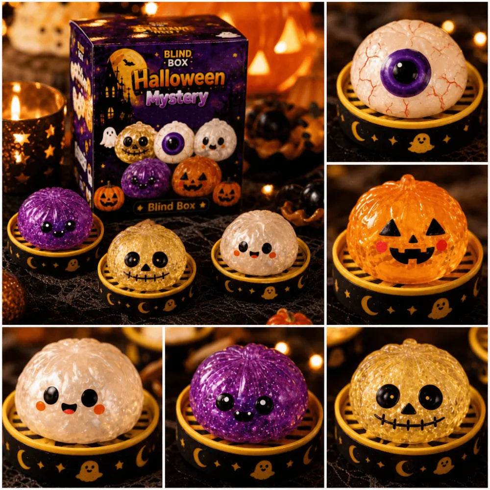 Relaxing & Beginner Friendly Cute Ghosts Pumpkins 3D Pearl Mosaic Art Kit