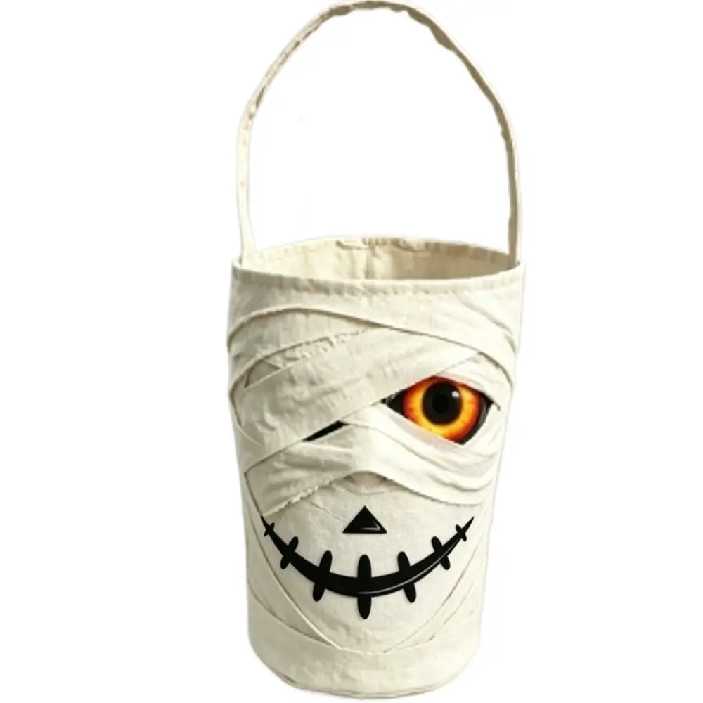 Mummy Barrel Decorated Candy Bag 8″ × 8″ × 0.8″