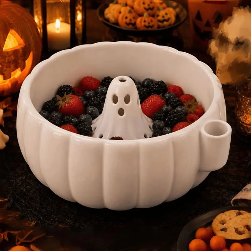 Halloween Pumpkin Berry Swirl Bowl