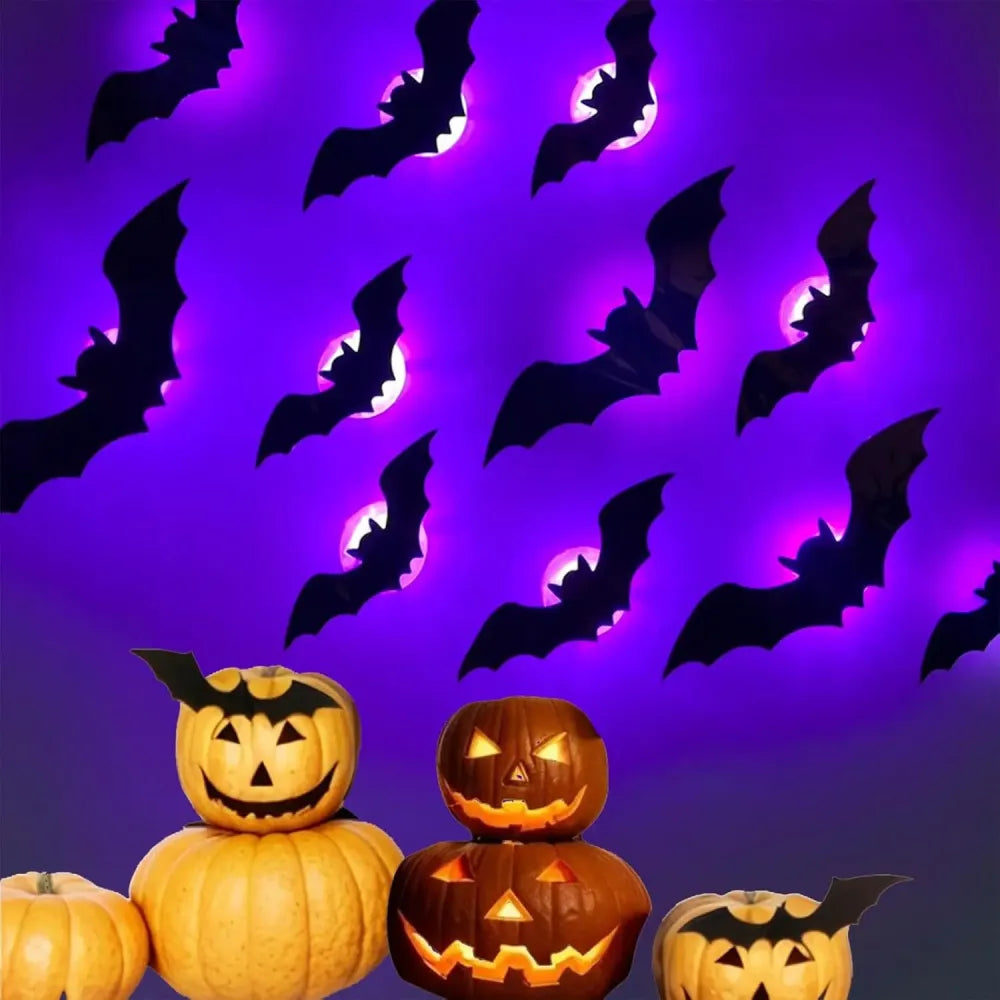 Halloween Led Glowing Bat, Party Decorations Wall Decorations