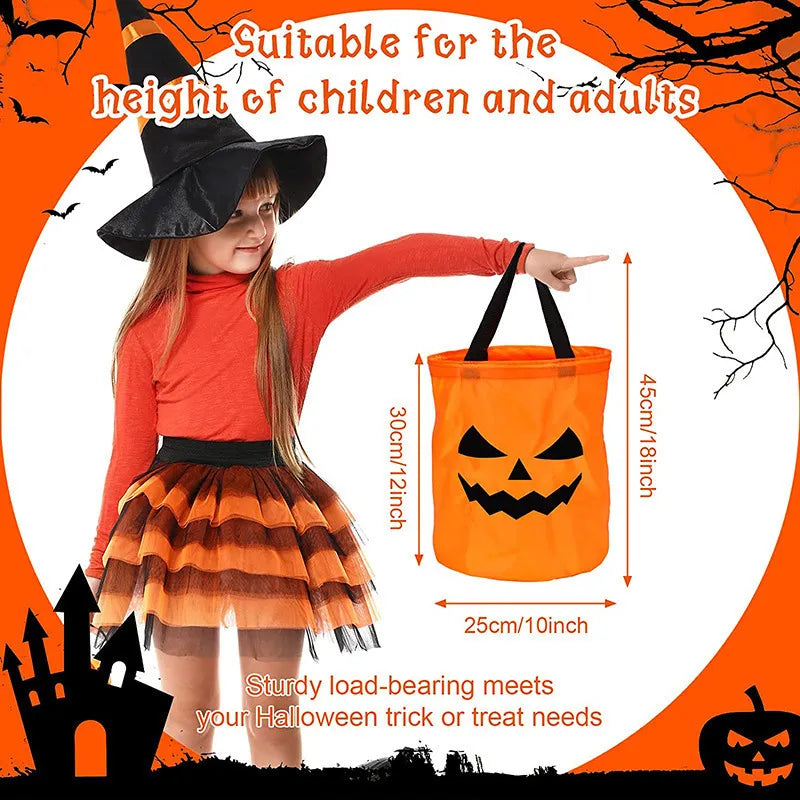 2pcs Halloween Candy Bags Led Light-up Gift Bags